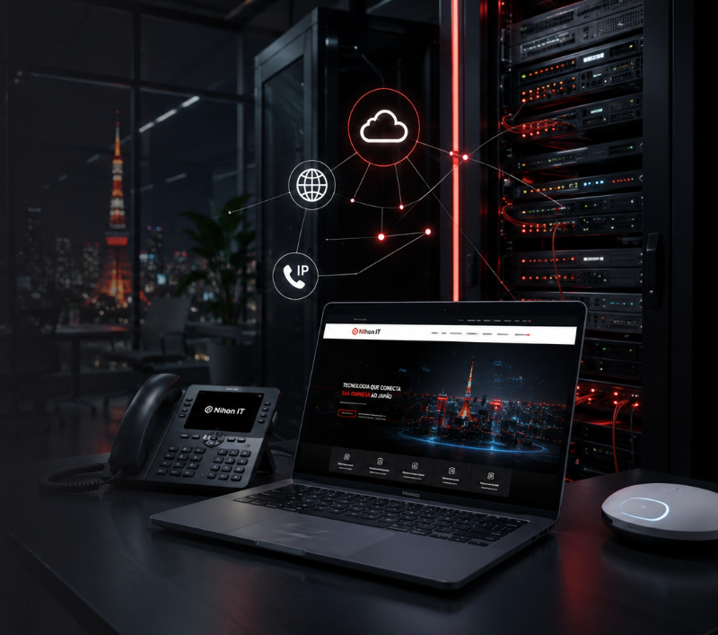 Infraestrutura de TI, telefonia IP e operação digital no Japão